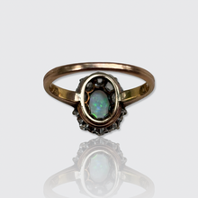 Load image into Gallery viewer, 19th Century Opal &amp; Diamond Cluster Ring