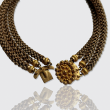 Load image into Gallery viewer, Georgian Braided Hair &amp; Cannetille Clasp Bracelet