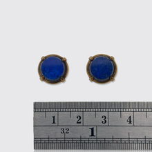 Load image into Gallery viewer, Lapis Lazuli Stud Earrings, Cufflink Conversion