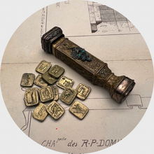Load image into Gallery viewer, 19th Century Wax Seals Etui with Sixteen Double-Sided Seals