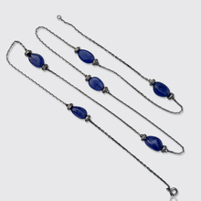 Load image into Gallery viewer, Vintage Platinum Tanzanite &amp; Diamond Station Necklace