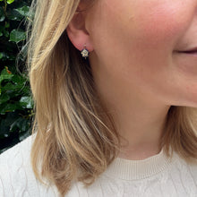 Load image into Gallery viewer, Reserved for ‘S’, payment 4/4: Diamond &amp; Blue Enamel Star Earrings