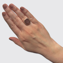 Load image into Gallery viewer, Vintage Carnelian Rose Intaglio Signet Ring
