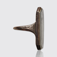 Load image into Gallery viewer, Georgian Wheat Hairwork Mourning Ring