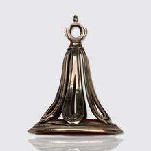 Load image into Gallery viewer, 19th Century Carnelian Intaglio Fob Seal 'Je ne change qu'en mourant'