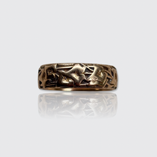 Load image into Gallery viewer, Antique Rose Gold Ivy Eternity Ring with Inscription