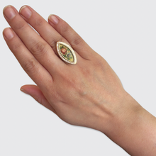 Load image into Gallery viewer, 18th Century Enamel Floral Mourning Ring