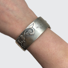 Load image into Gallery viewer, 19th Century French Silver Griffin Bangle