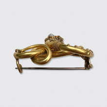 Load image into Gallery viewer, Victorian Coiling Snake Brooch