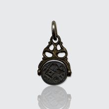 Load image into Gallery viewer, Georgian Iron Masonic Swivel Fob