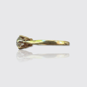 Old Mine-Cut Diamond Solitaire Ring