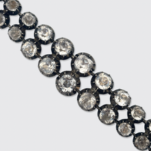 Load image into Gallery viewer, 19th Century Silver Double Row Collet-Set Paste Bracelet