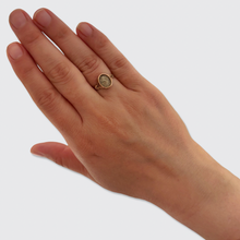 Load image into Gallery viewer, 19th Century Hairwork Forget Me Not Flower Ring