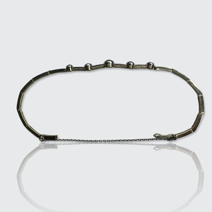 Reserved: Art Deco Old-Cut Diamond Link Bracelet
