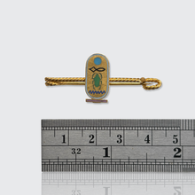Load image into Gallery viewer, Egyptian Revival Cartouche Bar Brooch