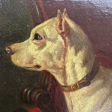 Load image into Gallery viewer, Reserved for ‘B’: Victorian Chihuahua Oil Painting in Frame