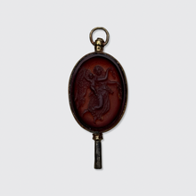 Load image into Gallery viewer, Brass Venus &amp; Cupid Watch Key Pendant