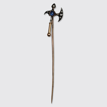 Load image into Gallery viewer, Antique Sapphire &amp; Diamond Axe Stickpin