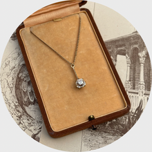Load image into Gallery viewer, Belle Epoque Old Mine-Cut Diamond Lavalier Necklace