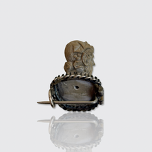 Load image into Gallery viewer, 19th Century Grand Tour Lava Stone Faun Brooch