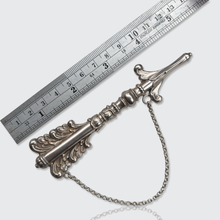 Load image into Gallery viewer, Victorian Silver Arrow Needle Case Brooch