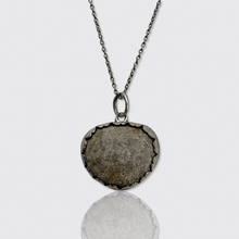 Load image into Gallery viewer, Silver Mounted 'Scare-Stone' Fossil Amulet Pendant