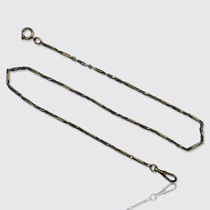 Art Deco Two Tone Gold Watch Chain / Necklace