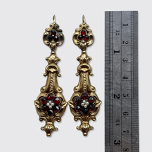Load image into Gallery viewer, 19th Century Garnet Day to Night Earrings