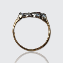 Load image into Gallery viewer, Antique Ruby, Sapphire &amp; Diamond Double Hearts Ring