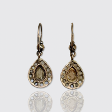 Load image into Gallery viewer, 19th Century Rose-Cut Diamond Drop Earrings