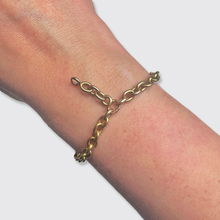 Load image into Gallery viewer, Chain Link Bracelet with Charm Chain