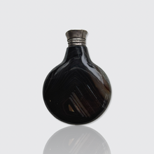 Load image into Gallery viewer, 19th Century Banded Agate &amp; Silver Perfume Bottle