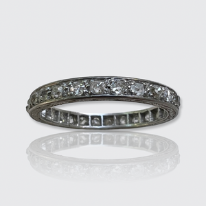 Platinum Old-Cut Diamond Eternity Ring