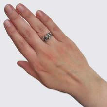 Load image into Gallery viewer, 19th Century Rose-Cut Diamond Floral Branch Ring