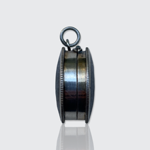 Load image into Gallery viewer, Antique Silver Enameled Box Pendant by Jules Auguste Peroulx