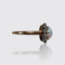 Load image into Gallery viewer, 19th Century Opal &amp; Diamond Cluster Ring