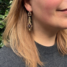 Load image into Gallery viewer, 19th Century Garnet Day to Night Earrings
