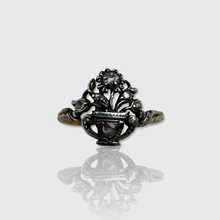 Load image into Gallery viewer, Antique Rose-Cut Diamond 'Giardinetti' Flower Basket Ring