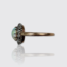 Load image into Gallery viewer, 19th Century Opal &amp; Diamond Cluster Ring