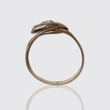 Load image into Gallery viewer, Victorian Rose-Cut Diamond Snake Ring