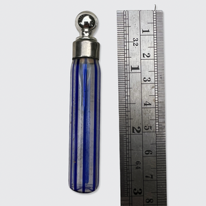 Antique French Blue Glass Perfume Bottle