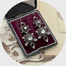 Load image into Gallery viewer, 19th Century French Silver Paste Earrings