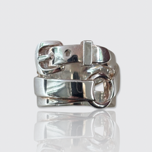 Load image into Gallery viewer, Vintage Silver Débridée Ring, Hermès