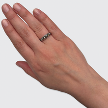 Load image into Gallery viewer, Georgian Eight Stone Rose-Cut Diamond Half Hoop Ring