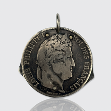 Load image into Gallery viewer, Silver Eloi Pernet Coin Pocket Knife Pendant