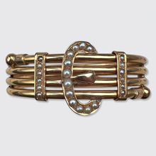 Load image into Gallery viewer, Victorian Crossover Buckle Bracelet