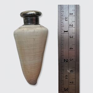 Shell Perfume Flask with Silver Cap, 1885