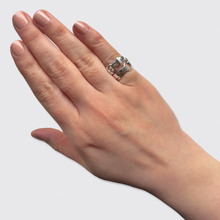 Load image into Gallery viewer, Vintage Silver Débridée Ring, Hermès