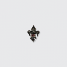 Load image into Gallery viewer, Ruby &amp; Diamond Fleur de Lis Earring, Stickpin Conversion