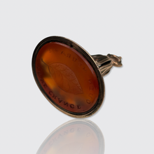 Load image into Gallery viewer, 19th Century Carnelian Intaglio Fob Seal 'Je ne change qu'en mourant'